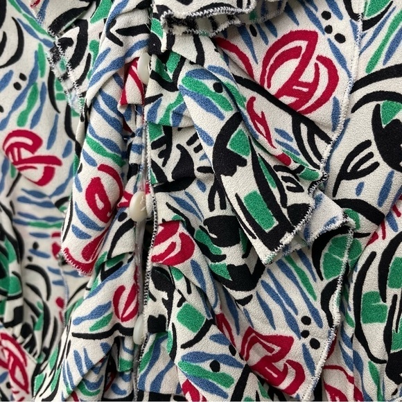 [S] Prada 2011 Resort Collection Sleeveless Midi Shift Dress White Multicoloured - Picture 4 of 13